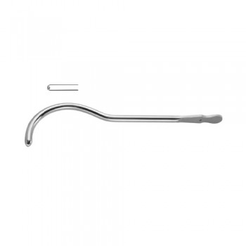 Guyon Urethral Sound / Dilating Bougie 26 Charr. Brass - Chrome Plated, 26.5 cm - 10 1/2"